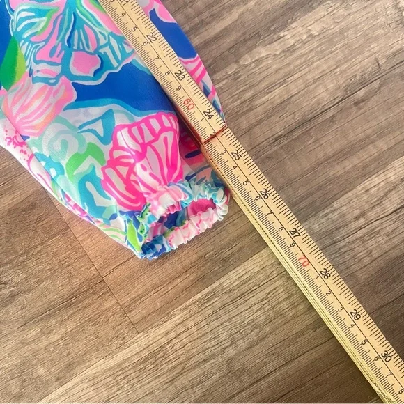 LILLY PULITZER Elsa Top Multi Peony For Your Thoughts 100% Silk Blouse Size XL - Picture 3 of 7